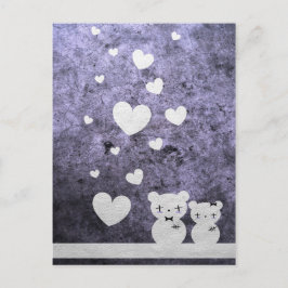 Postal Amor gótico del oso - Postcard