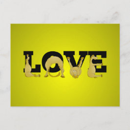 Postal AMOR hecho por un pontón muy flexible