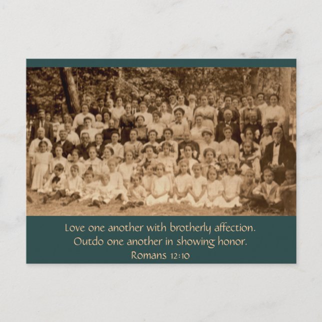 Postal Amor hermano: Renacimiento de la Iglesia del País, (Anverso)