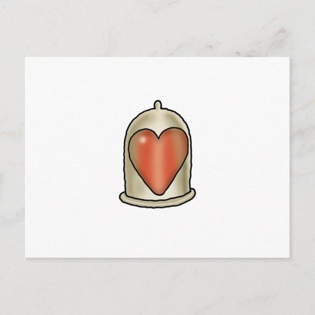 Postal Amor imposible - Condón de Amor (Anverso)