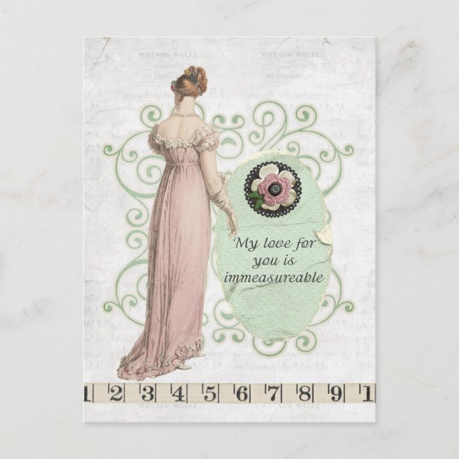 Postal Amor inconmensurable (Anverso)