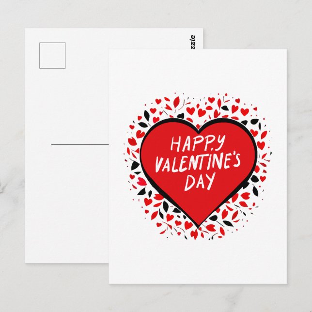 Postal Amor Infinito en el Día de San Valentín (Anverso / Reverso)