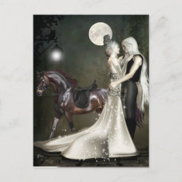 Postal Amor inquebrantable bailando pareja fantasma Hallo