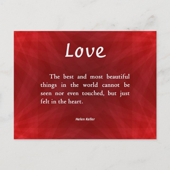 Postal Amor invisible (Anverso)