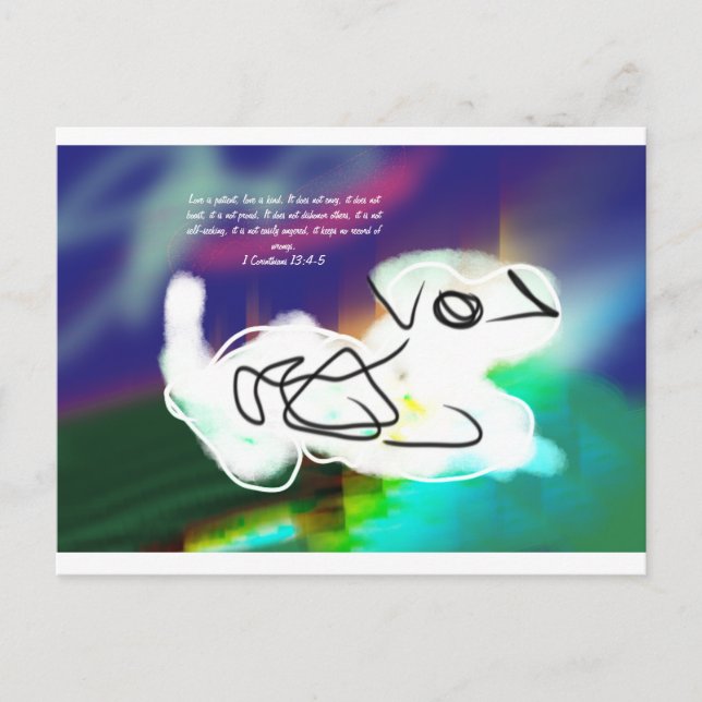 Postal amor jesus para siempre (Anverso)