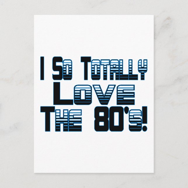 Postal Amor Los 80 (Anverso)