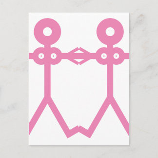 Postal Amor Mujeres Rosa 2006 Arte de Icono