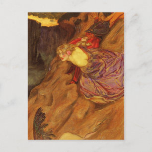 Postal Amor Mundi Byam Shaw Art Nouveau