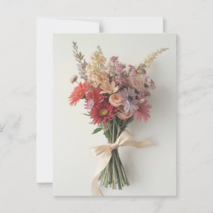 Postal Amor o Amistad - Elegante Bouquet floral