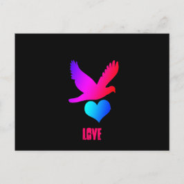 Postal Amor pájaro 2