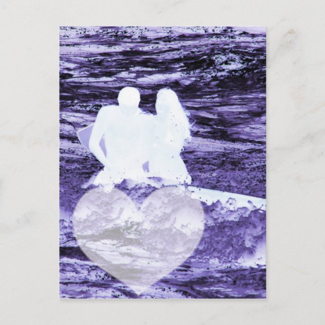 Postal Amor, para siempre novios_ (Anverso)