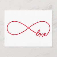 Amor para siempre, signo de infinito rojo, amor in