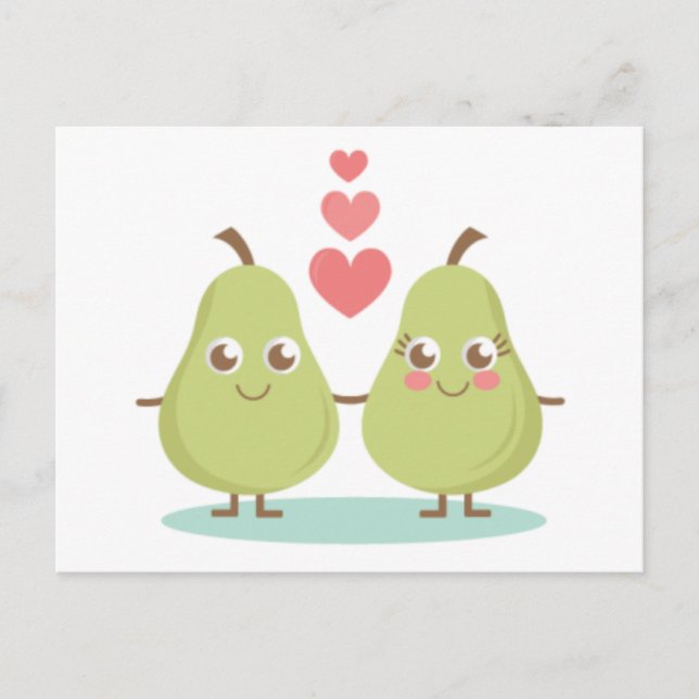 Postal Amor, pareja perfecta - regalos de boda, aniversar (Anverso)