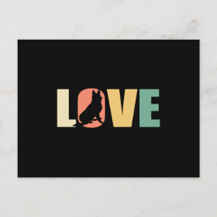 Postal Amor pastor alemán