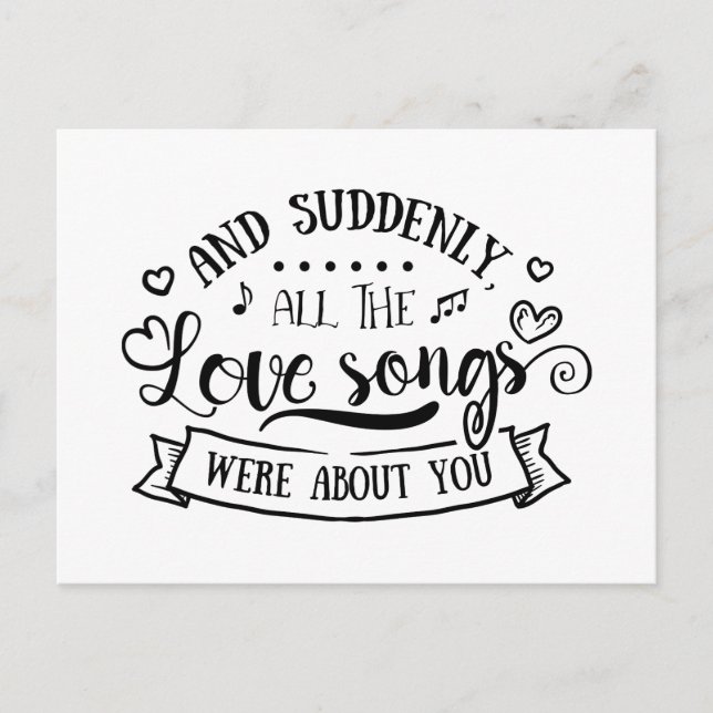 Postal Amor, Pensar en ti, Srta. Usted, Boda (Anverso)