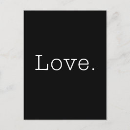 Postal Amor. Plantilla de cotización de amor en blanco y 