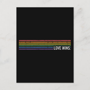Postal Amor por la bandera arcoíris gana apoyo gay lesbia