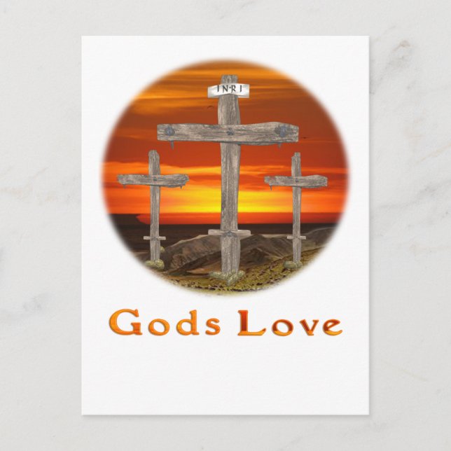 Postal Amor por los dioses (Anverso)