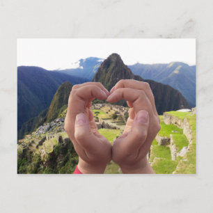 Postal Amor por Machu Picchu Perú