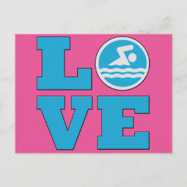 Postal Amor Por Nadar Para Nadadores O Entrenadores Compe