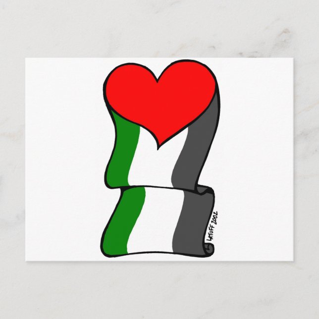 Postal ¡Amor por Palestina! (Anverso)