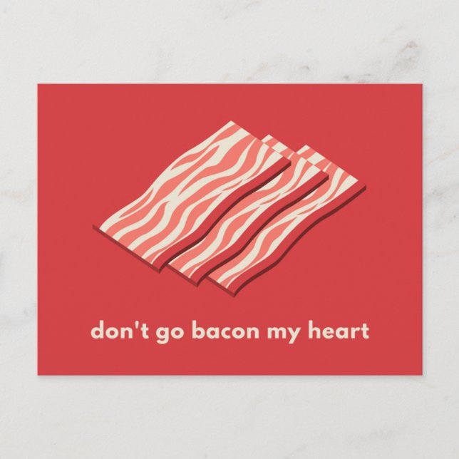 Postal Amor por Tocino Ilustrado Rojo (Anverso)