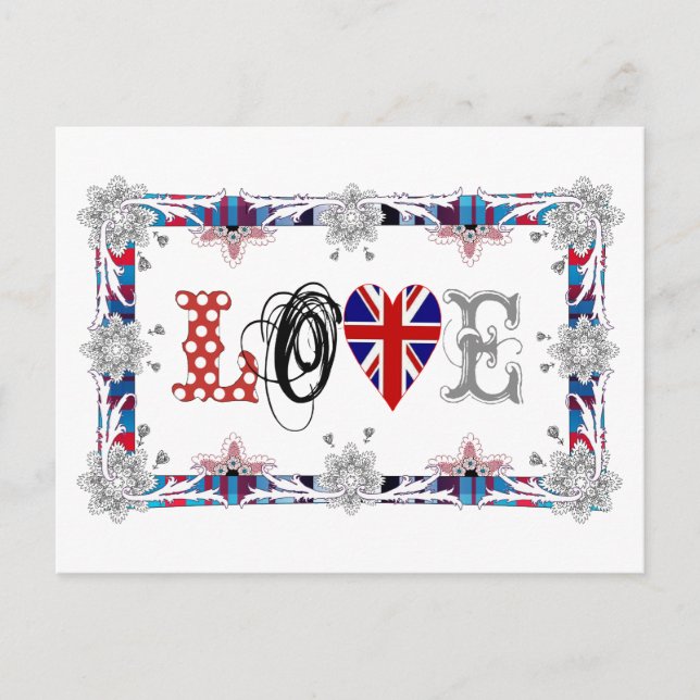 Postal Amor Reino Unido/Inglaterra (Anverso)