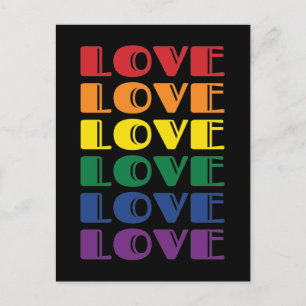 Postal Amor Repetir texto Orgullo Gay LGBTQ