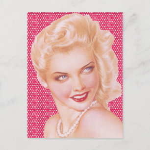 Postal Amor retro de los años 1940