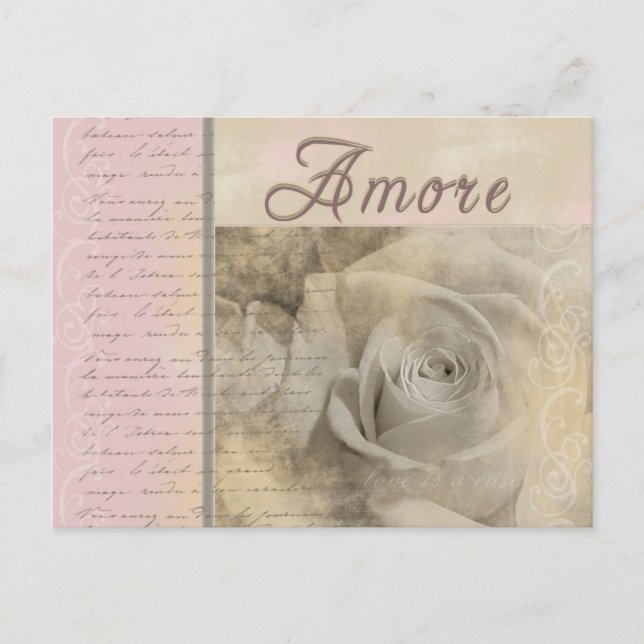 Postal Amor romántico (Anverso)