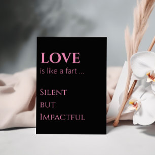 Postal Amor silenciosamente impactante El día de San Vale