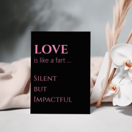 Postal Amor silenciosamente impactante El día de San Vale