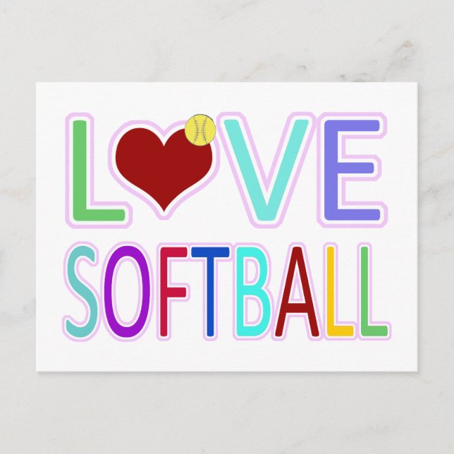 POSTAL AMOR SOFTBOL (Anverso)
