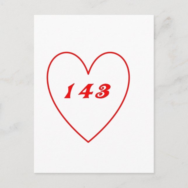 Postal Amor, Te Amo (Anverso)