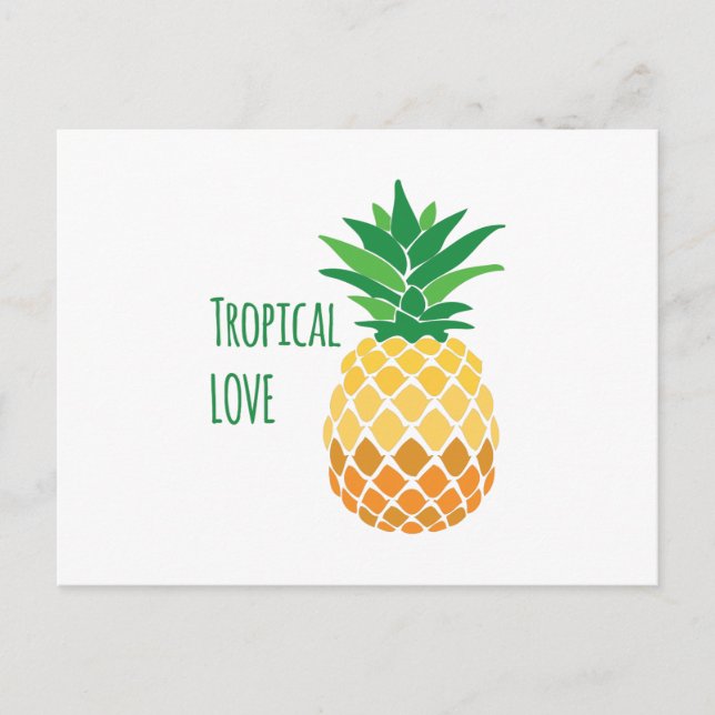 Postal Amor tropical (Anverso)