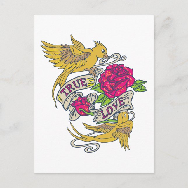 Postal Amor verdadero (Anverso)