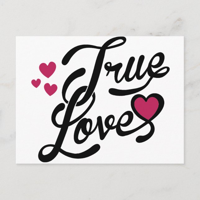 Postal amor verdadero (Anverso)