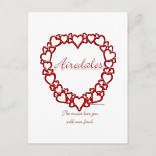 Postal Amor Verdadero Airedale Terrier