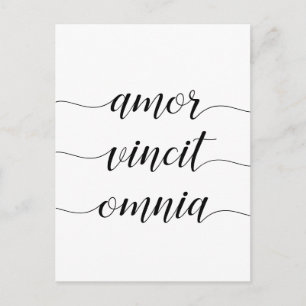 Postal Amor vincit omnia inspirador