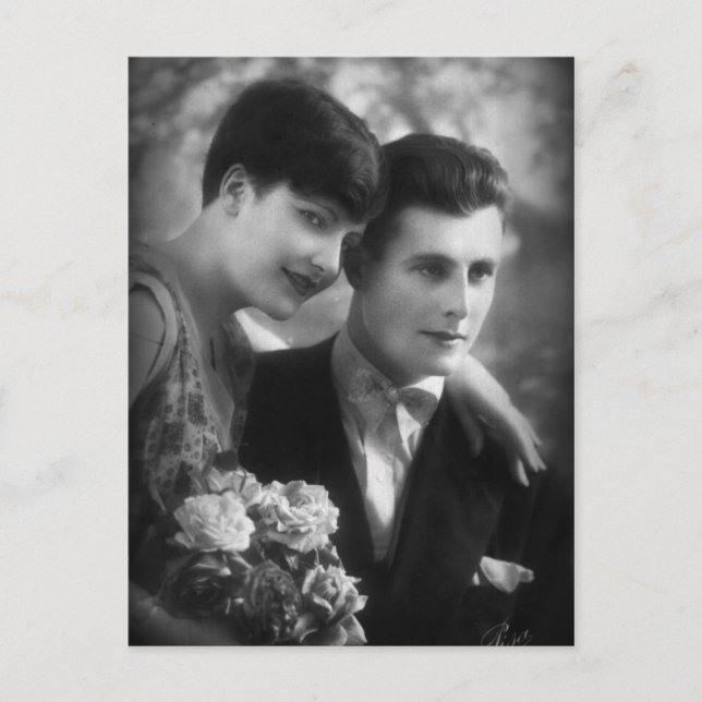 Postal Amor vintage de Francia (Anverso)