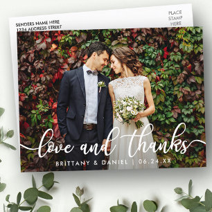 Postal Amor y agradecimiento modernos y de moda Foto de