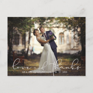 Postal Amor y agradecimiento Script Dos Bodas de fotos