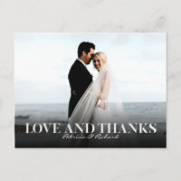 Amor Y Agradecimiento Simple Boda Agradecimiento F
