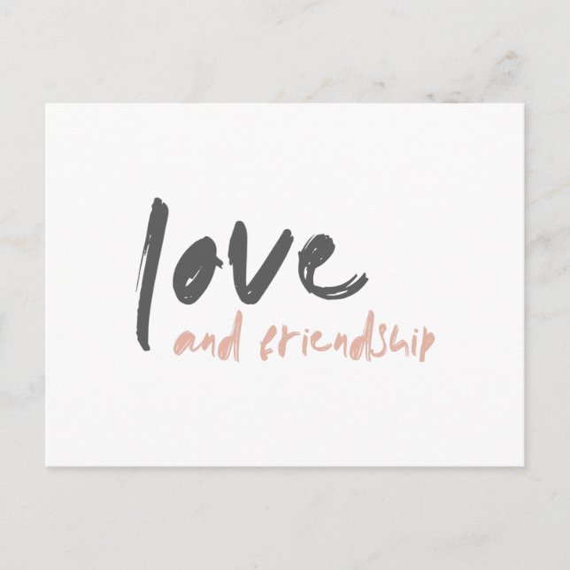 Postal Amor y amistad | Moderno Forever Friend Bestie (Anverso)
