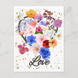 Postal Amor y flores