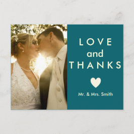 Postal Amor y gracias