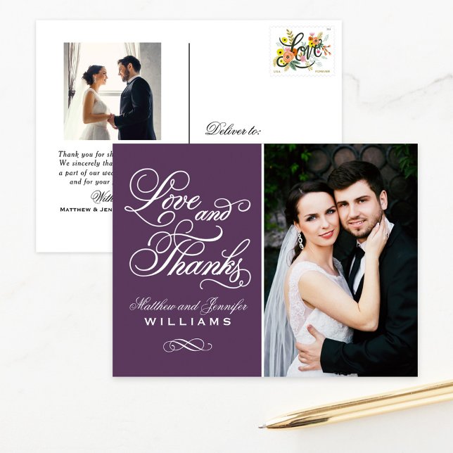 Postal Amor y gracias a Eggplant Boda. (Subido por el creador)