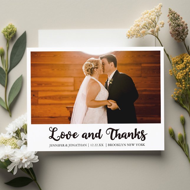 Postal Amor y gracias Boda. (Subido por el creador)