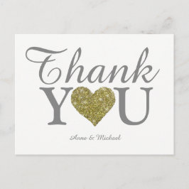 Postal amor y gracias boda simpático