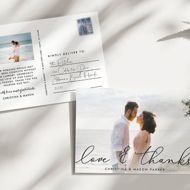 Postal Amor y gracias | Foto Boda Gracias (Subido por el creador)